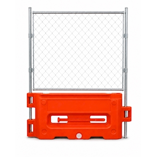 32 x 72 Hydrocade Barricade w/ Fence - Orange