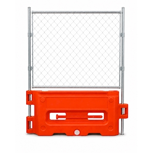 32 x 72 Hydrocade Barricade w/ Fence - Orange
