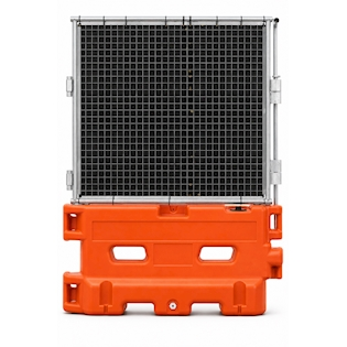 36 x 72 Barricade w/ Fence - Orange