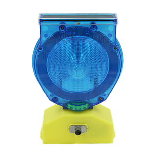 Blue Solar Barricade Light