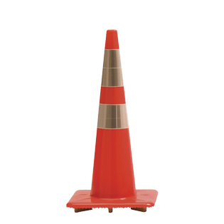 28” slim orange traffic cones bulk