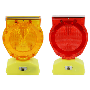 Yellow or Red Solar Barricade Light Yellow Solar Warning Light Barricade