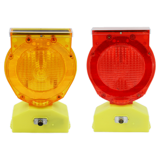 Yellow Solar Warning Light Barricade
